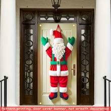 Santa Claus Door Hanging Decoration – Festive Christmas Banner for Indoor & Outdoor Use | Durable Polyester Door Cover, No Electricity Required