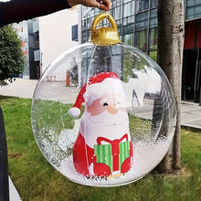 24-Inch Inflatable Christmas Decor Ball, PVC Santa Air Balloon, Festive Holiday Decoration for Indoor & Outdoor Use, Toy & Game, No Battery Required